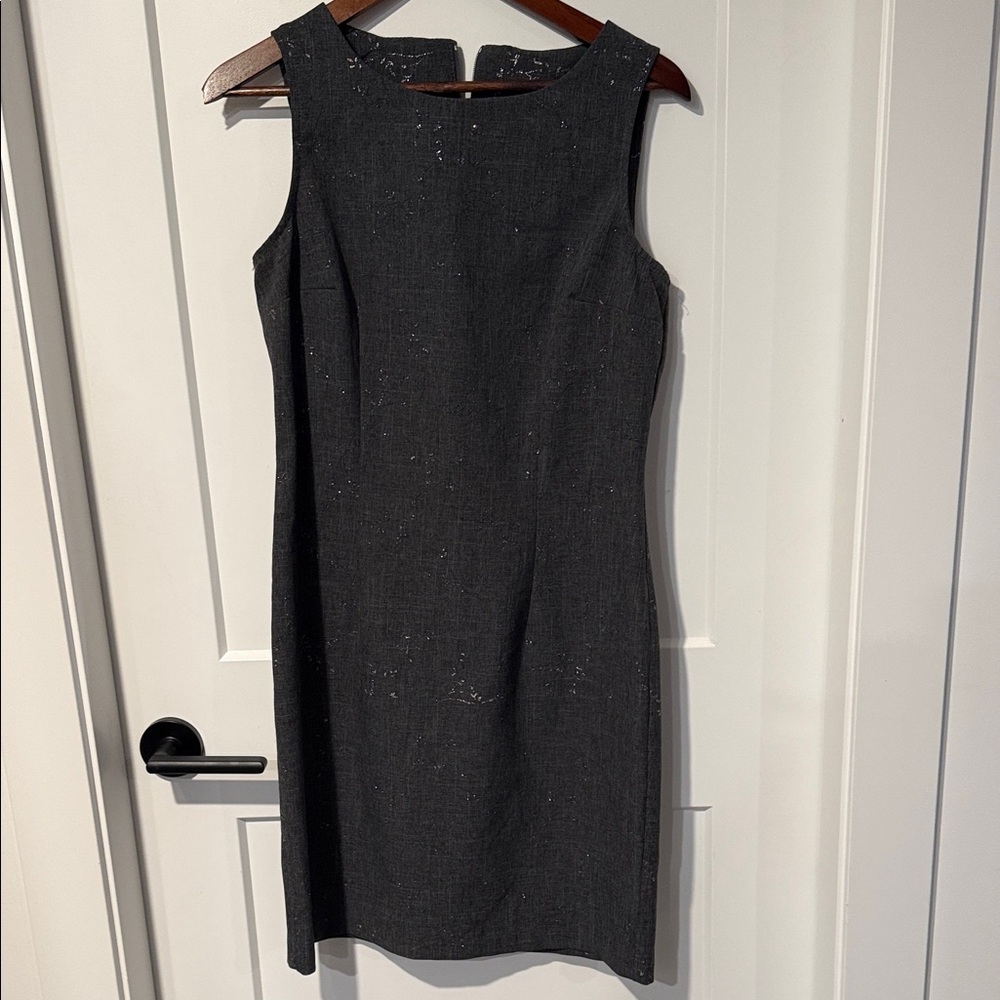 Elegant Gray & silver Sleeveless Dress